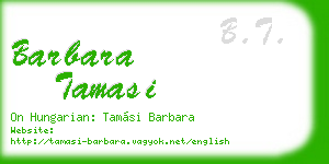 barbara tamasi business card